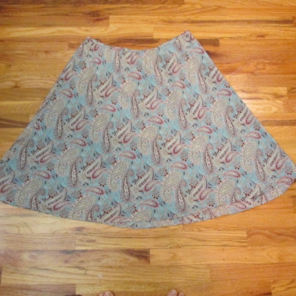 Sundance Vintage Full Silk Skirt, Size 16 - Picture 5 of 6